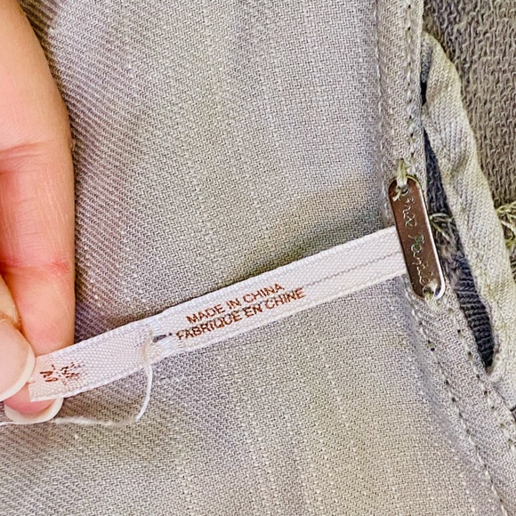 FP linen blend lightweight jacket with hood and pockets🎉 HP🎉x2 - Picture 5 of 10